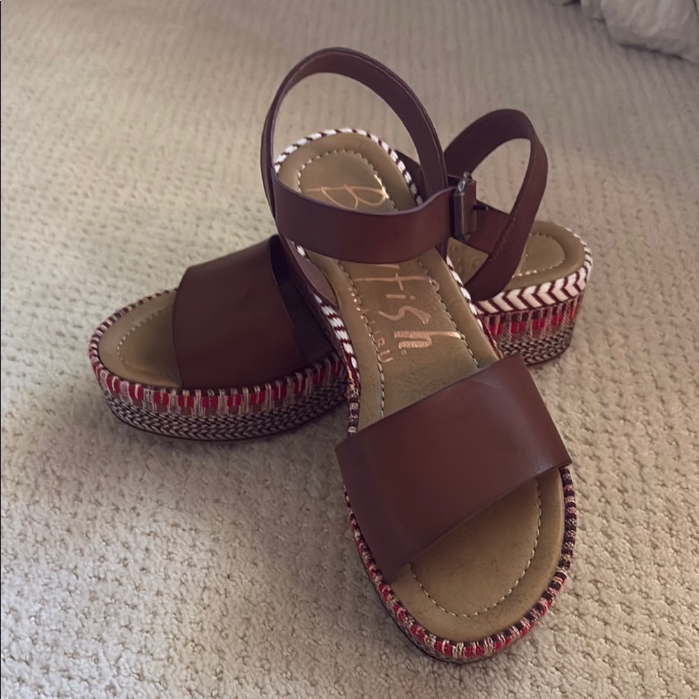Brown Platform Sandals